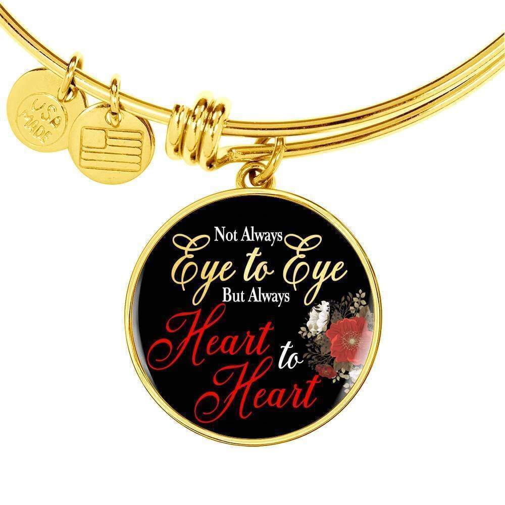 Not Always Circle Personalized Engraved Gold Circle Bangle Bracelet Custom